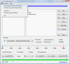 Free Create-Burn ISO Image 2.0